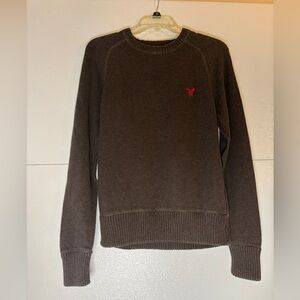 American Eagle Outfitters Dark Brown Crewneck‎ Sweater Size S/P
